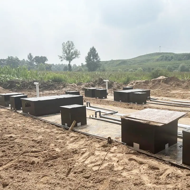 Закопана централизирана станица за третман на домашни отпадни води од големи размери